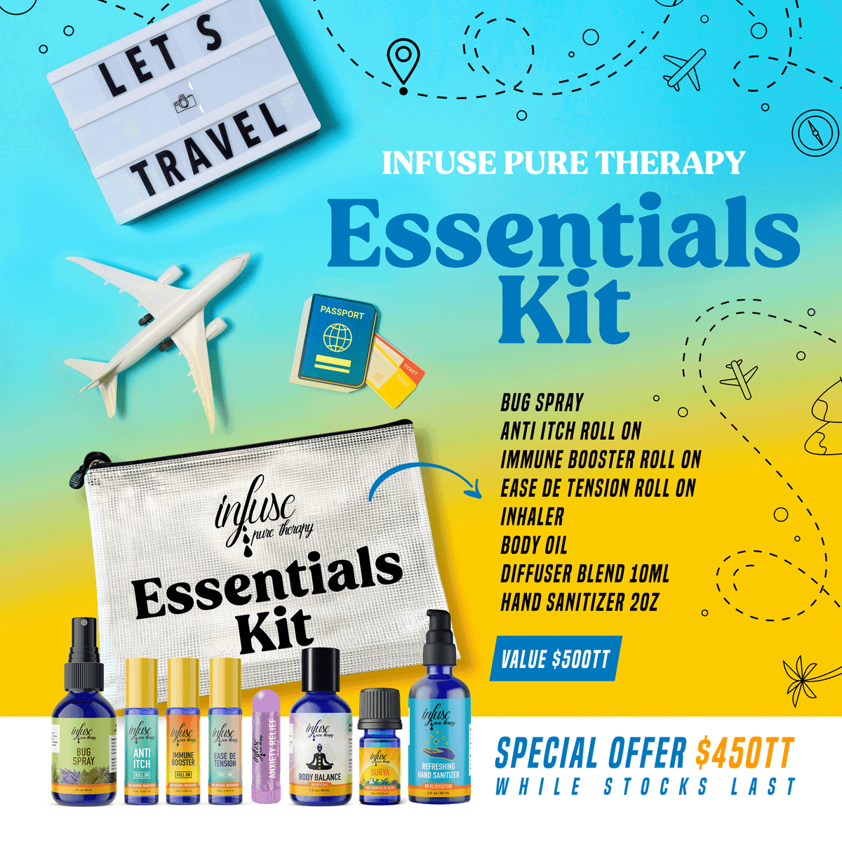 Essential Travel Kit – Infuse Pure Therapy